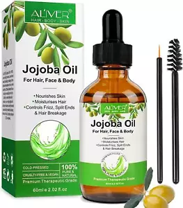 Reines und natürliches Jojobaöl für Haut, Gesicht, Haare und Nägel 60ml - Bild 1 von 10