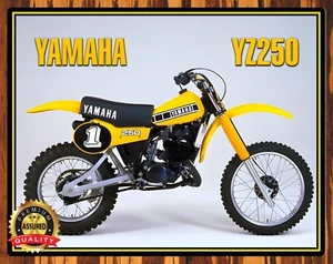 1980 Yamaha -YZ250 - Motocross - Metal Sign 11 x 14 - Picture 1 of 4