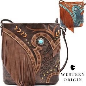 Western Style Cowgirl Fransen Umhängetasche Handtasche Damen Handtasche Einzel Schultertasche - Bild 1 von 21