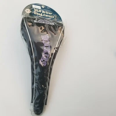 COLORADO ROCKIES DRIVER CUBIERTA DE CABEZA DE MADERA CUBIERTA DE CABEZA NEGRA MERCANCÍA MLB genuina Foto 1 de 4