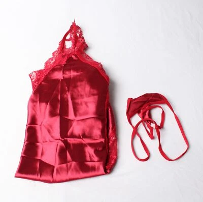 Avidlove Women's Chemise Nightgown Full Slip Lingerie Set SG1 Red Small NWT - Image 1 of 4