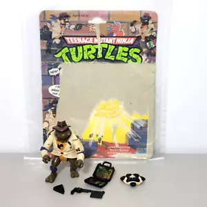 Vintage UNDERCOVER DON Figure 1990 Playmates TMNT w/ Card and Accessories - Picture 1 of 19