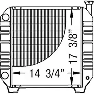 Radiator Fits Ford New Holland Fits Case IH TC35 TC35D TC40 TC40 D35 864027 - Picture 1 of 7