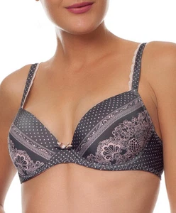 Soutien-gorge 85C (70C eu) Coque ANTIGEL de LISE CHARMEL Accents graphiques Rose - Picture 1 of 6
