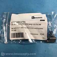 Hellomoov FIXE08E3796 Set Roll in T Slot 8 2-5 mm with Screw FNFP