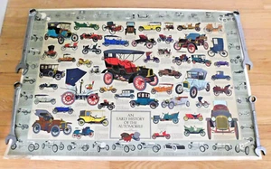 VINTAGE POSTER OF ANTIQUE CARS 27 1/2" X 38 3/4" from Car & Driver Magazine - Picture 1 of 2