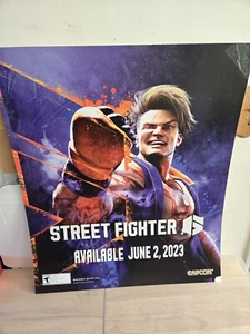 Street Fighter 6 Advertising Video Game Display Poster 24"×28" - Picture 1 of 7