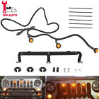 LED Front Grille Lights Kit for 2007-2018 Jeep Wrangler JK JKU Sahara Rubicon  