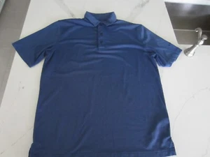 Camisa polo de golf Callaway Opti-Dri Performance azul a rayas para hombre talla mediana - Imagen 1 de 4