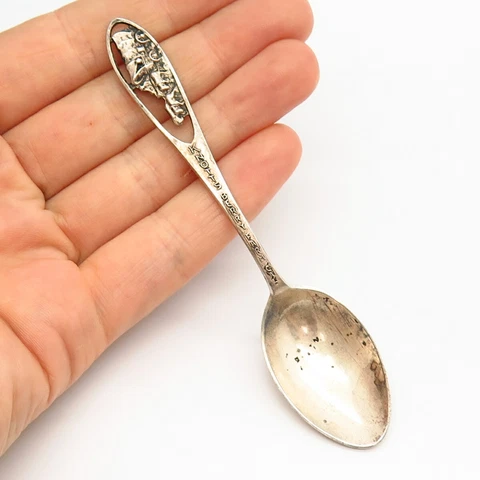 925 Sterling Silver Antique "Knotts Berry Farm" Spoon Cover