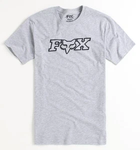 Camiseta Fox Racing Clásica Multi Para Hombres Gris Jaspeado Premium Calce Ajustado Nueva Con Etiquetas - Imagen 1 de 1