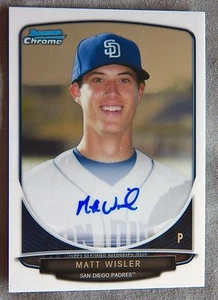 San Diego Padres Matt Wisler 2013 Bowman Chrome Auto Card - Picture 1 of 1
