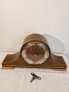Franz Hermle Two (2) Jewels 340-020 A Mantle Clock Made in Germany KEEPS TIME - Picture 1 of 20