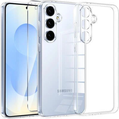 Coque Silicone Transparente + Verre Trempe Pour Samsung Galaxy S25 Little Boutik