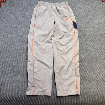 De colección Y2K Nike Pantalones de Pista Para Hombres Gris Meidum Naranja Rayas Jersey Forrado Cortavientos Foto 1 de 4