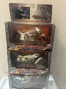 Lot Of 3Arlen Ness Motorcycles 1:18 Scale Die Cast Motorcycle Iron Legends#99210 - Picture 1 of 9