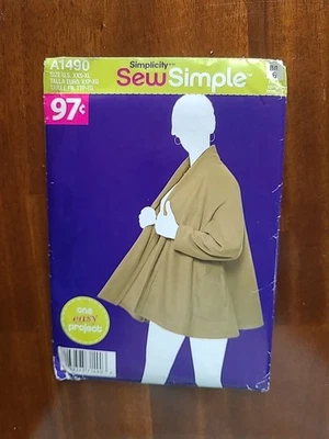 Simplicity Sew Simple A1490 Misses Fleece Jacket Pattern Sizes XXS-XL  - Image 1 of 3