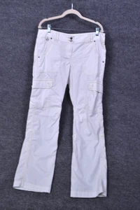 Pantalones ExOfficio para mujer 12 beige crema bronceado tiro carga senderismo aire libre mezcla de nailon - Imagen 1 de 18