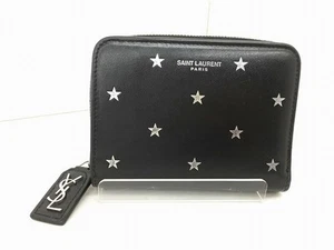 Saint Laurent Bi-Fold Wallet Flap Compact Geldbörse Star Black Authentic - Bild 1 von 24