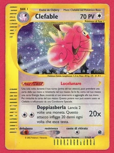 ITALIAN Swirl Clefable Holo 7/165 Expedition e-Series - Damaged - Picture 1 of 2