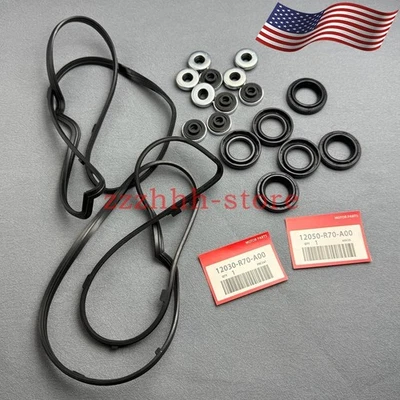 Kit de junta de cubierta de válvula delantera/trasera para Honda Odyssey Pilot Accord y Acura RDX TSX Foto 1 de 4