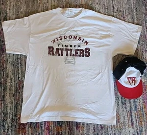 Wisconsin Timber Rattlers Bergstrom SGA Adjustable Hat Adult & XL Shirt - Picture 1 of 7