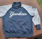 NY Yankees Jacket by Stiches Size Large Zip Up