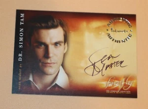 Sean Maher as Dr Simon Tan Firefly Inkworks Autograph Card Auto #A6 - Picture 1 of 2