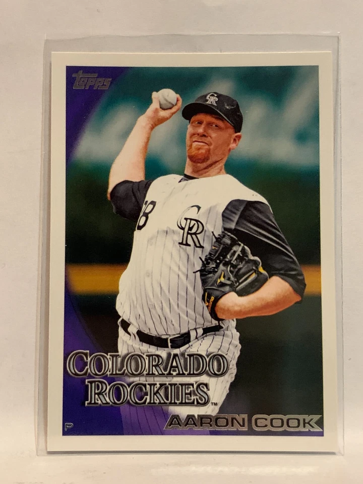 #621 Aaron Cook Colorado Rockies 2010 Topps Baseball Card - Image 1 of 2