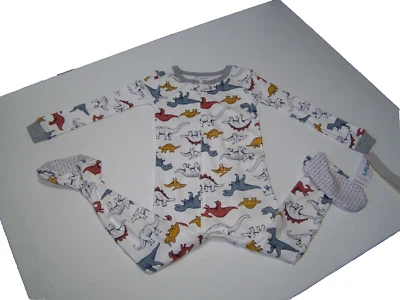 Carter's 男孩睡衣连体脚恐龙尺寸 4T /4A 全新带标签 — 第 1/2 张图片