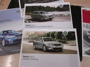 GENUINE SKODA OCTAVIA HANDBOOK OWNERS MANUAL 2009-2012 INC AUDIO - Picture 1 of 2