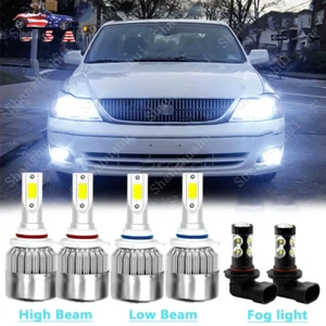 Combo de faros LED altos bajos + faros antiniebla 6000K para Toyota Avalon 2000-2007 - Imagen 1 de 12