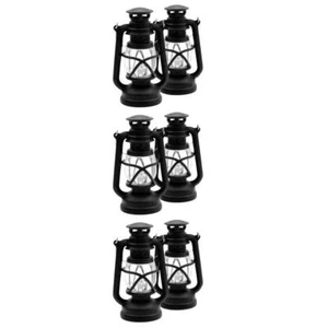 6 Pezzi Lanterne in Miniatura per Casa delle Bambole, Lampada LED per Casa delle Bambole, Lanterna per Uragano, - Foto 1 di 12