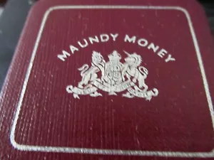 1948 Maundy Money set - George VI British Silver Coins - in maundy red box - Picture 1 of 6