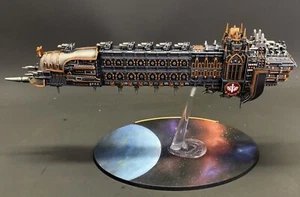 The battleship Indomitable Truth Dark Angels Painted Warhammer 40k Army Presale - Imagen 1 de 6
