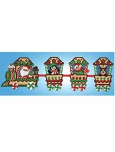 Santa Express Weihnachtszug Kunststoff Leinwand Set - Bild 1 von 1