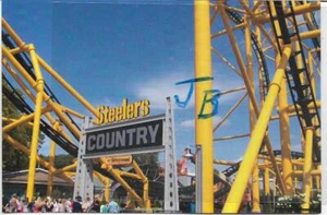 KENNYWOOD-STEELERS COUNTRY,STEEL CURTAIN INVERSION ROLLER COASTER PITTSBURGH,PA - Picture 1 of 2