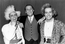 Italian showman Renzo Arbore & music duo Righeira formed by St- 1982 Old Photo