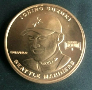 ICHIRO SUZUKI 2019 Baseball Treasure 1 Ounce BRONZE Collector COIN Mariners - Picture 1 of 2