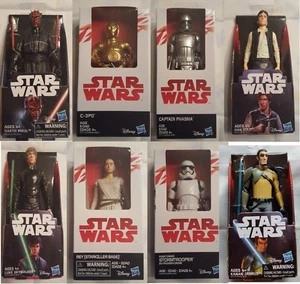 STAR WARS Action Figure Giocattolo 6" Disney Hasbro Rey Luke Skywalker Stormtrooper - Foto 1 di 9
