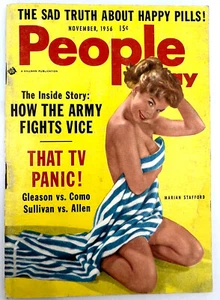 People Today Nov 1956 Pocket Digest Marian Stafford Joe Louis Army Fights Vice - Picture 1 of 19