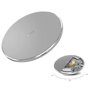 TOZO W1 LED Wireless Fast Charger Pad Ultra Thin Aviation Aluminum iPhone - Gray - Picture 1 of 8