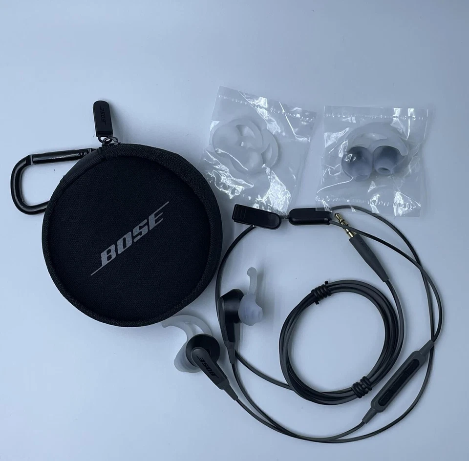 Bose SoundSport Wired 3.5mm Jack Earphones Headphones Earbuds Charcoal-Black