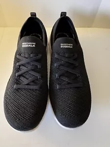 Zapatilla deportiva Skechers GOwalk de viaje tejida sin cordones Maui puesta de sol negra talla 8,5 - Imagen 1 de 10