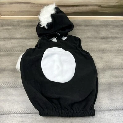 Disfraz de Halloween Pottery Barn para bebé mofeta 12-24 meses negro blanco nuevo sin etiquetas Foto 1 de 4