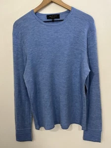 Rag & Bone Collin Wool Blend Knit Sweater L Preppy Quiet Luxury Old Money Scandi - Picture 1 of 14
