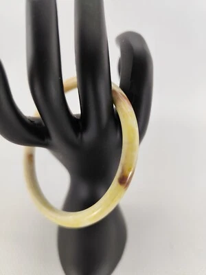 BRACELET JONC RÉSINE OU BAKÉLITE, MARBRÉ - Photo 1/2