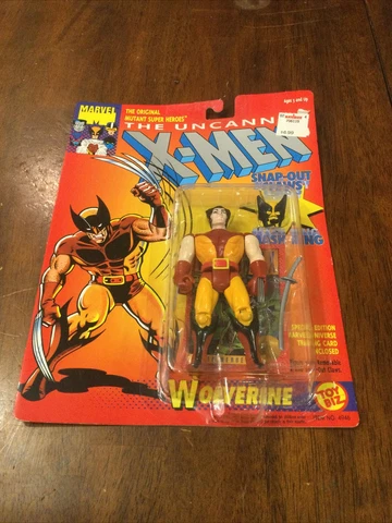 Uncanny X-Men Snap-Out Claws Wolverine Action Figure 1993 MOC Cover