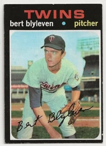 1971 Topps BERT BLYLEVEN ROOKIE CARD #26 -EXCELLENT/ EXCELLENT MINT - Picture 1 of 2