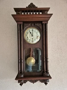 Uhrenfabrik Mühlheim Wilhelm Müller & Co Westminster schlag Wanduhr (0624 ) - Picture 1 of 17